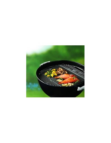 Plancha de hierro colado reversible para barbacoas de carbón